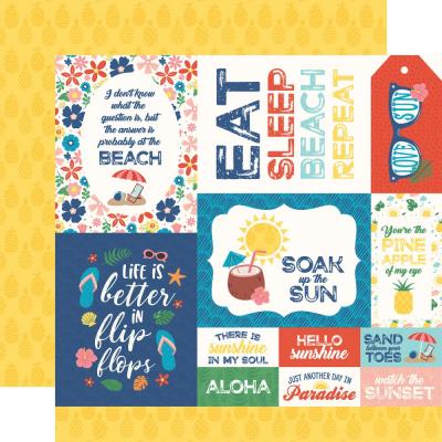 Echo Park Endless Summer Designpapier - Multi Journaling Cards